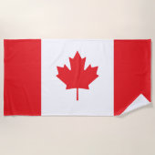 Serviette De Plage Drapeau du Canada (Devant)