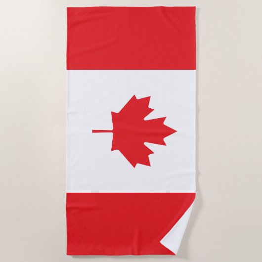 Serviette De Plage Drapeau du Canada (Devant)
