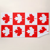 Serviette De Plage Drapeau du Canada (Devant)