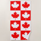 Serviette De Plage Drapeau du Canada (Devant)