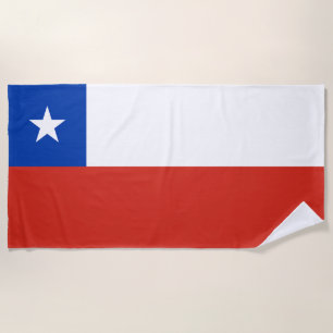 Serviette De Plage Drapeau du Chili