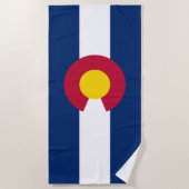 Serviette De Plage Drapeau du Colorado (Devant)