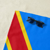 Serviette De Plage Drapeau du Congo Kinshasa (En situation)