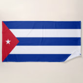 Serviette De Plage Drapeau du Cuba (Devant)