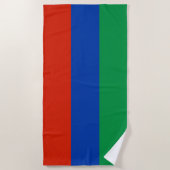 Serviette De Plage Drapeau du Daghestan (Devant)