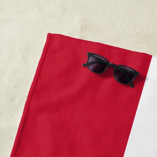 Serviette De Plage Drapeau du Danemark (En situation)