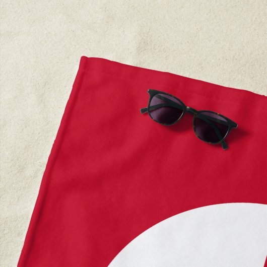 Serviette De Plage Drapeau du Groenland (En situation)