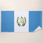 Serviette De Plage Drapeau du Guatemala (Devant)