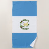 Serviette De Plage Drapeau du Guatemala (Devant)