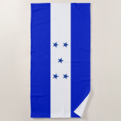 Serviette De Plage Drapeau du Honduras (Devant)