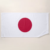 Serviette De Plage Drapeau du Japon (Devant)