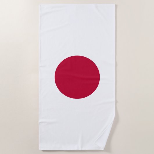 Serviette De Plage Drapeau du Japon (Devant)