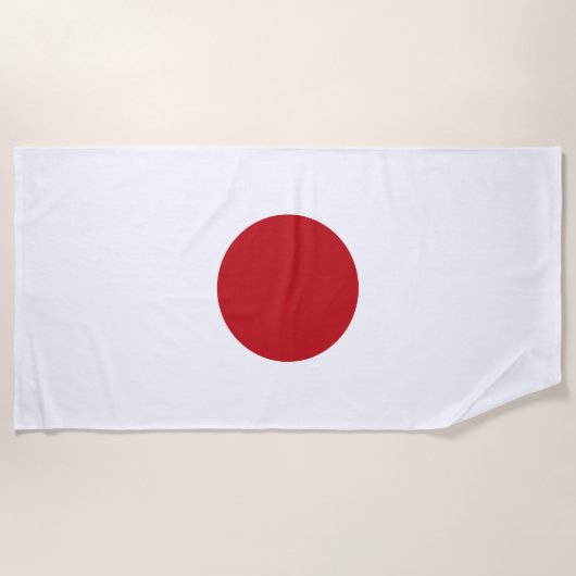 Serviette De Plage Drapeau du Japon (Devant)