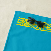 Serviette De Plage Drapeau du Kazakhstan (En situation)