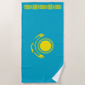 Serviette De Plage Drapeau du Kazakhstan (Devant)