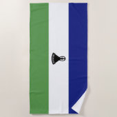 Serviette De Plage Drapeau du Lesotho (Devant)