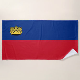 Serviette De Plage Drapeau du Liechtenstein