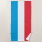 Serviette De Plage Drapeau du Luxembourg (Devant)