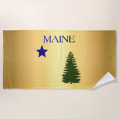 Serviette De Plage Drapeau du Maine (1901) (Devant)