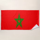 Serviette De Plage Drapeau du Maroc (Devant)