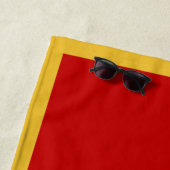 Serviette De Plage Drapeau du Monténégro (En situation)