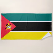 Serviette De Plage Drapeau du Mozambique (Devant)