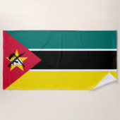 Serviette De Plage Drapeau du Mozambique (Devant)