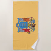 Serviette De Plage Drapeau du New Jersey (Devant)