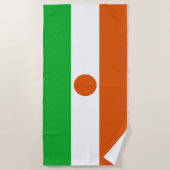 Serviette De Plage Drapeau du Niger (Devant)