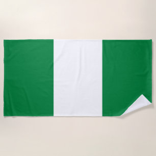 Serviette De Plage Drapeau du Nigeria