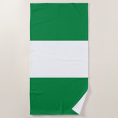Serviette De Plage Drapeau du Nigeria (Devant)