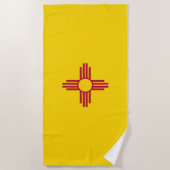 Serviette De Plage Drapeau du Nouveau Mexique (Devant)