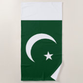 Serviette De Plage Drapeau du Pakistan (Devant)