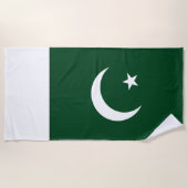 Serviette De Plage Drapeau du Pakistan (Devant)