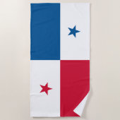 Serviette De Plage Drapeau du Panama (Devant)