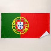Serviette De Plage Drapeau du Portugal (Devant)