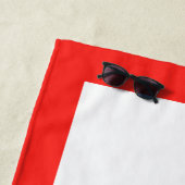 Serviette De Plage Drapeau du Royaume de Sikkim (En situation)
