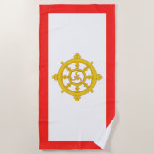 Serviette De Plage Drapeau du Royaume de Sikkim (Devant)