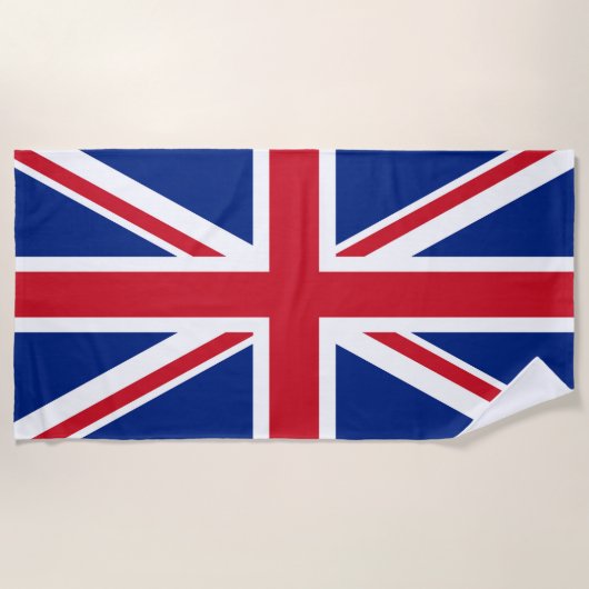 Serviette De Plage Drapeau du Royaume-Uni (Devant)