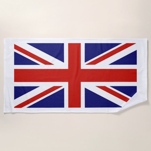 Serviette De Plage Drapeau du Royaume-Uni (Devant)