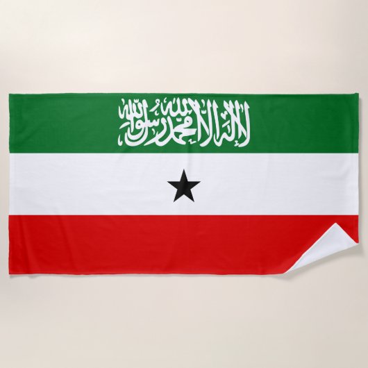 Serviette De Plage Drapeau du Somaliland (Devant)