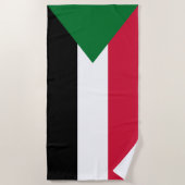 Serviette De Plage Drapeau du Soudan (Devant)