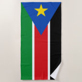 Serviette De Plage Drapeau du Soudan du Sud (Afrique) (Devant)