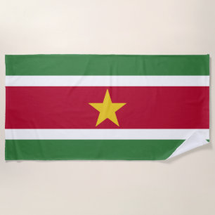 Serviette De Plage Drapeau du Suriname