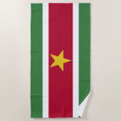 Serviette De Plage Drapeau du Suriname (Devant)