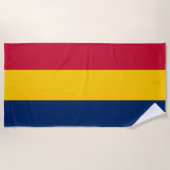 Serviette De Plage Drapeau du Tchad (pays africain) (Devant)