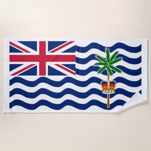 Serviette De Plage Drapeau du Territoire britannique de l'océan Indie (Devant)