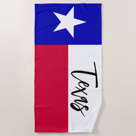 Serviette De Plage Drapeau du Texas (Devant)