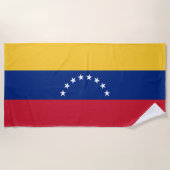 Serviette De Plage Drapeau du Venezuela (Devant)