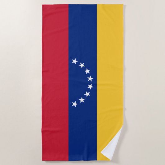Serviette De Plage Drapeau du Venezuela (Devant)